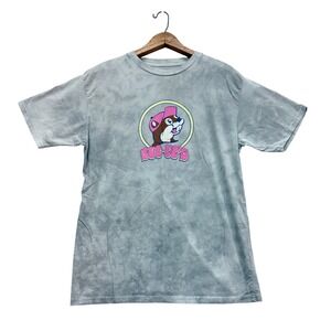 Buc-ee's T-Shirt Mens M Gray Tie Dye In My Buc-ee's Era Graphic Tee Beach Texas